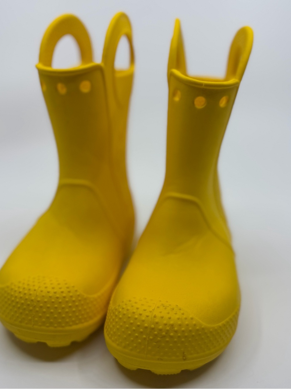 Bright Yellow Crocs Handle It Rain Boots Kids Size C9